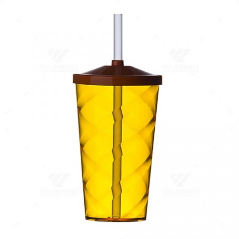 Brindes Copos Super Drink 550ml Canudo Personalizados.
