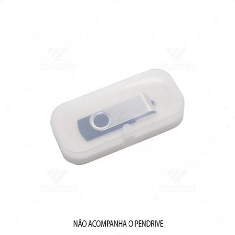 Brindes Estojos Plásticos Pen Drive Personalizados.