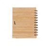 Brindes Blocos de Notas Capa Bambu Personalizados.