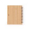 Brindes Blocos de Notas Capa Bambu Personalizados.
