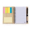 Brindes Blocos de Notas Capa Bambu Personalizados.