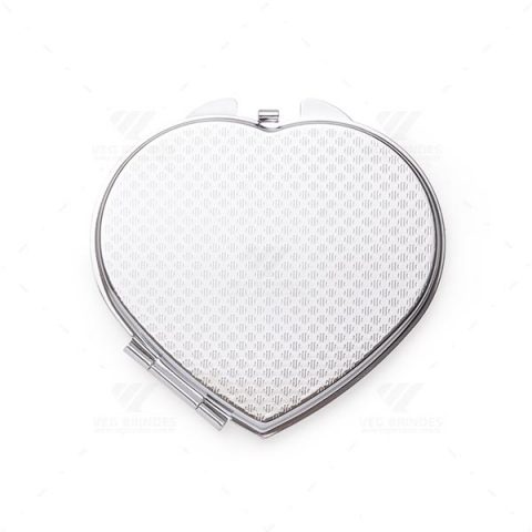Brindes Espelhos de Bolsa Metal Duplo Personalizados.