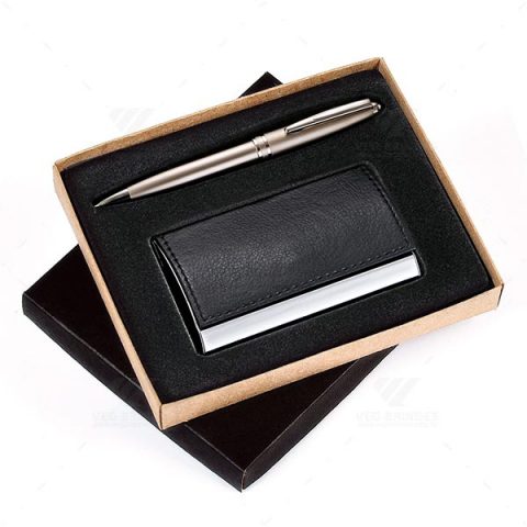 Brindes Porta-Cartões e Caneta Personalizados.