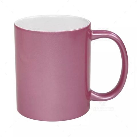 Brindes Canecas Cerâmicas Rosas Brilhantes Personalizadas.