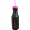 Brindes Garrafas Retrô 550ml Pretas com Canudo Personalizadas.