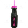 Brindes Garrafas Retrô 550ml Pretas com Canudo Personalizadas.