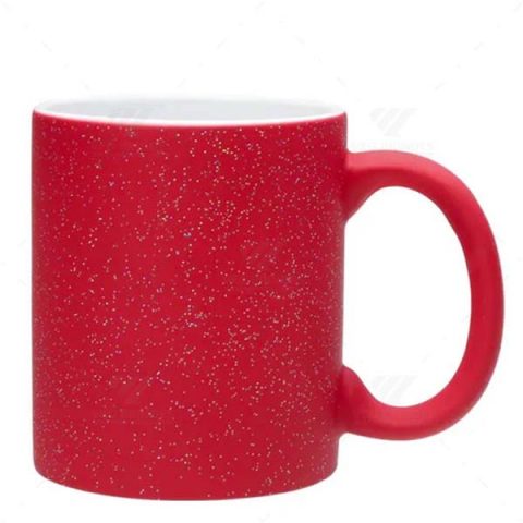 Brindes Canecas Cerâmicas Vermelhas Mágicas Cosmo 325ml Personalizas.