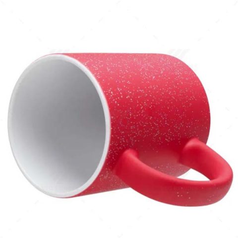 Brindes Canecas Cerâmicas Vermelhas Mágicas Cosmo 325ml Personalizas.