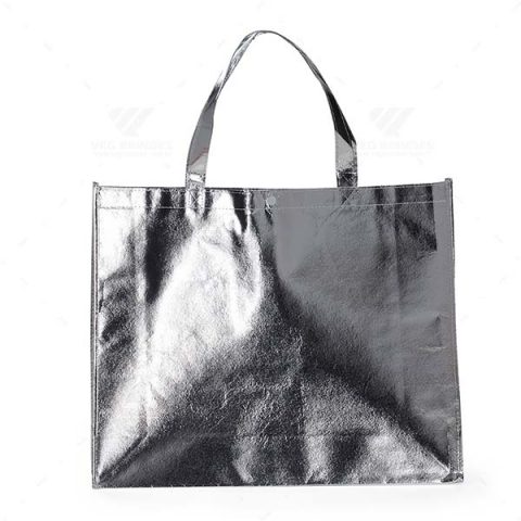 Brindes Sacolas TNT Metalizadas 40x50cm Personalizadas - Veg Brindes.