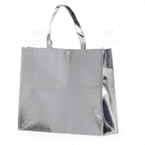 Brindes Sacolas TNT Metalizadas 40x50cm Personalizadas - Veg Brindes.