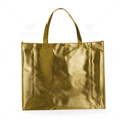 Brindes Sacolas TNT Metalizadas 40x50cm Personalizadas - Veg Brindes.