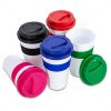 Brindes Copos Plásticos 480ml com Tampa Personalizados - Veg Brindes Curitiba.