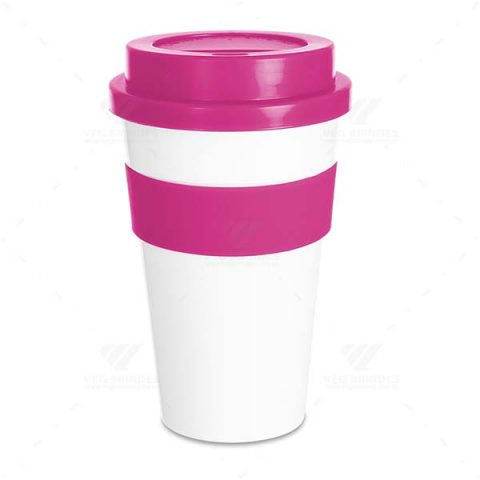 Brindes Copos Plásticos 480ml com Tampa Personalizados - Veg Brindes Curitiba.