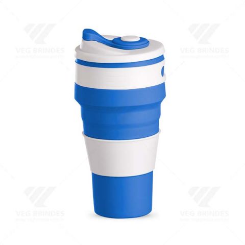 Brindes Copos Silicone Retráteis 500ml Personalizados - Veg Brindes Curitiba.