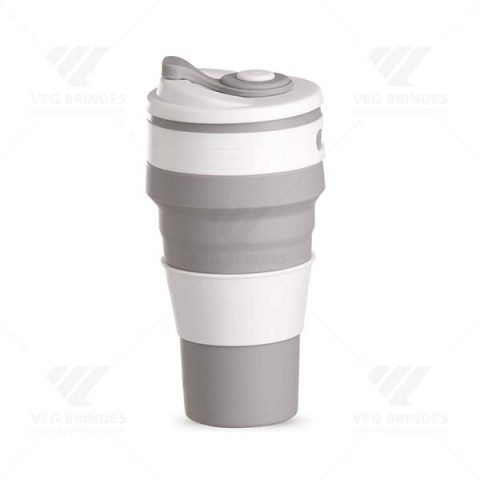 Brindes Copos Silicone Retráteis 500ml Personalizados - Veg Brindes Curitiba.