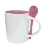 Brinde Caneca Cerâmica 325ml com Colher Personalizada_Veg Brindes Curitiba.