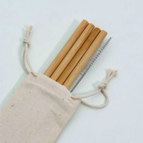 Brindes Kits Canudos em Bambu e Escova Personalizados - Veg Brindes Curitiba.