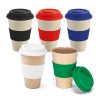 Brindes Copos Ecológicos Fibra de Bambu 450ml Personalizados - Veg Brindes Curitiba.