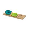 Base de Mesa Bambu 3 Potes Silicone Personalizada - Veg Brindes Curitiba.