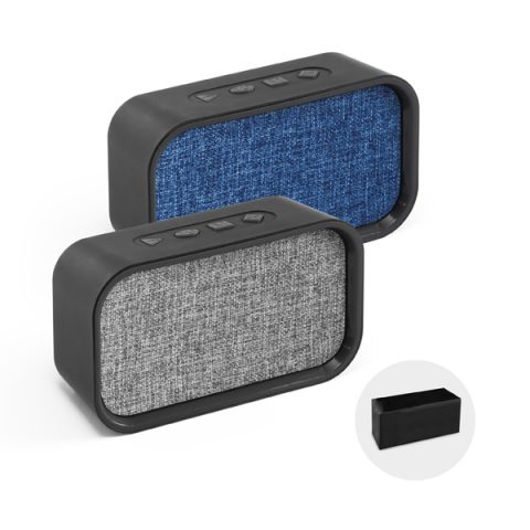 Caixa de Som Bluetooth 3W:4Ω ABS Poliéster Personalizada - Veg Brindes Curitiba.