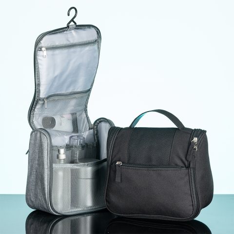 Necessaire Nylon Oxford 21x22,7cm Personalizada - Veg Brindes Curitiba.