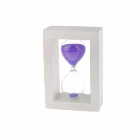 Brinde Ampulheta Madeira e Vidro Personalizada - Veg Brindes Curitiba.