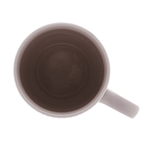 Caneca Porcelana New Bone Pearl Branca 390ml Personalizada - Veg Brindes Curitiba.
