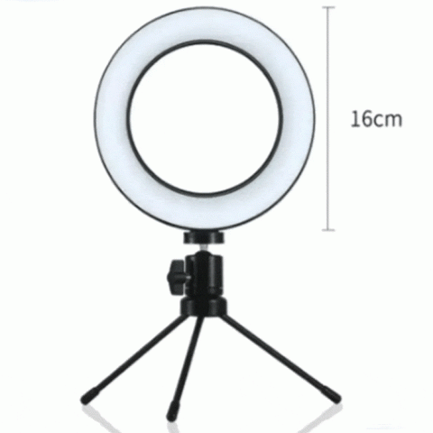 Iluminação Ring Light USB de Mesa 16cm Personalizada - Veg Brindes Curitiba.