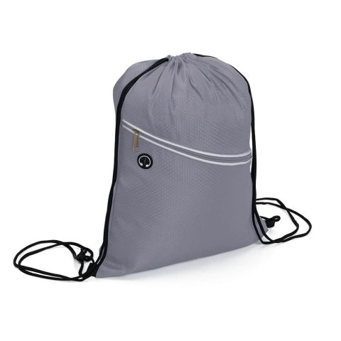 Sacochila Poliéster Impermeável 35x42cm Personalizada - Veg Brindes Curitiba.