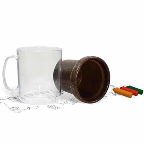 Brinde Caneca Térmica Infantil Ecológica 300ml Personalizada - Veg Brindes Curitiba.