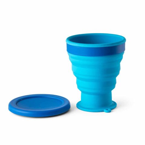 Brinde Copo Silicone Retrátil 400ml Personalizado - Veg Brindes Curitiba.