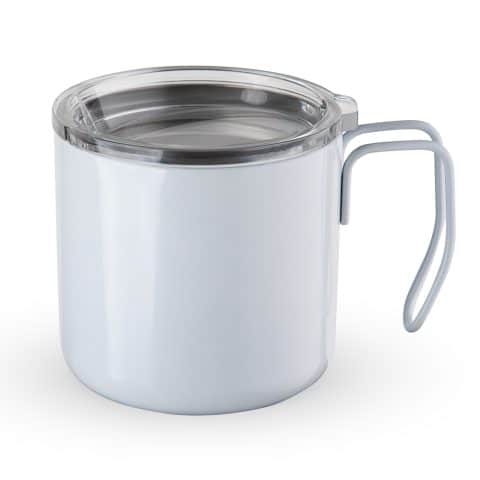 Brinde Caneca Inox Parede Dupla 350ml Personalizada - Veg Brindes Curitiba.