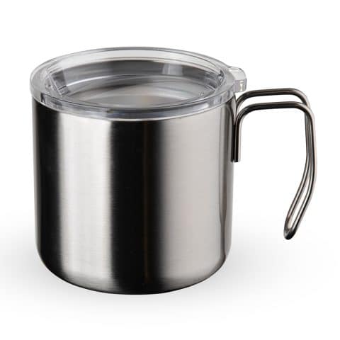 Brinde Caneca Inox Parede Dupla 350ml Personalizada - Veg Brindes Curitiba.