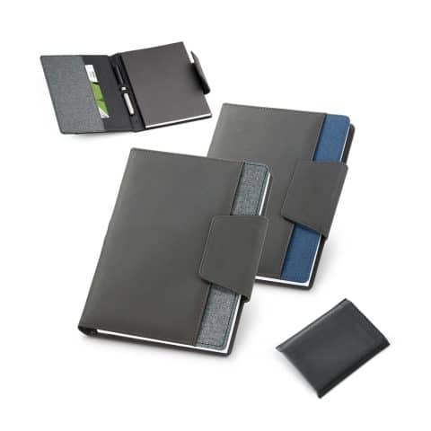 Brinde Moleskine A5 com Capa Couro Sintético Personalizado - Veg Brindes Curitiba.