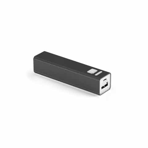 Brinde Power Bank Metal 1.800mAh Personalizado - Veg Brindes Curitiba.