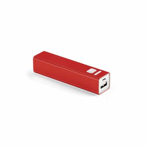 Brinde Power Bank Metal 1.800mAh Personalizado - Veg Brindes Curitiba.