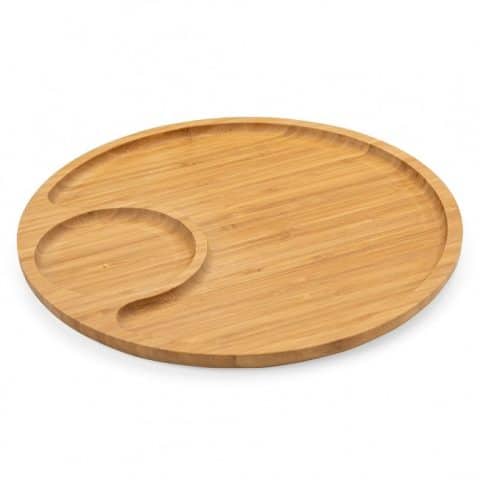 Brinde Petisqueira em Bambu 32cm Personalizada - Veg Brindes Curitiba.