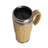 Brinde Caneca Ecológica em Bambu Inox 500ml Personalizada - Veg Brindes Curitiba.
