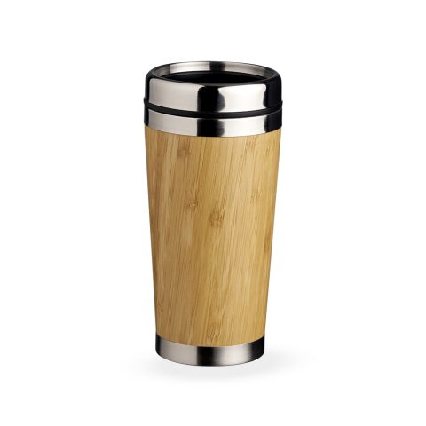 Brinde Copo Ecológico em Bambu Inox 500ml Personalizado - Veg Brindes Curitiba.