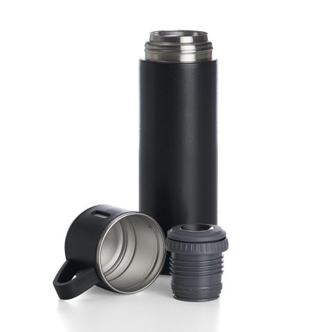 Brinde Garrafa Térmica Inox 450ml Personalizada - Veg Brindes Curitiba.