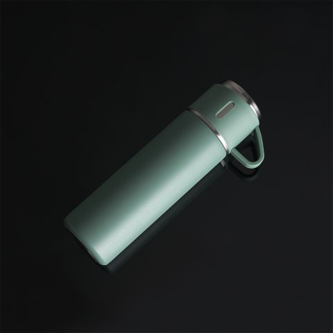 Brinde Garrafa Térmica Inox 450ml Personalizada - Veg Brindes Curitiba.
