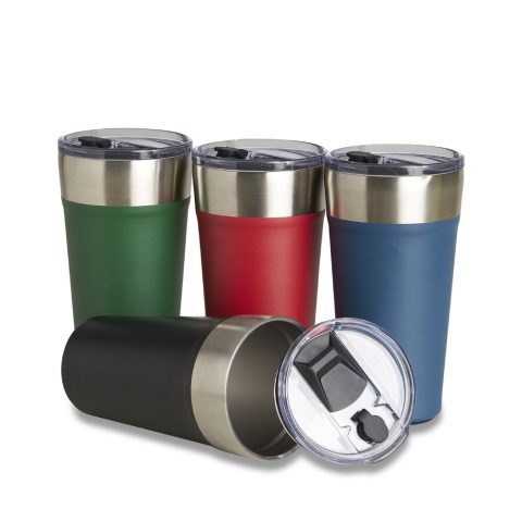 Brinde Copo Térmico 500ml Tampa Canudo Personalizado - Veg Brindes Corporativos Personalizados.