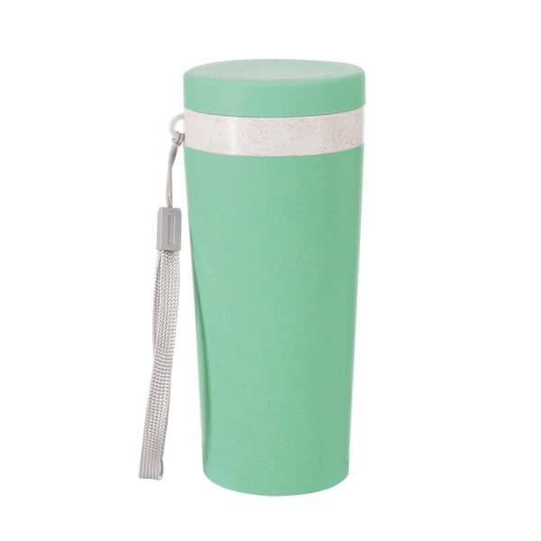 Brinde Copo Térmico 350ml em Bambu Personalizado - Veg Brindes.