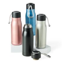Brindes Garrafa Térmica Inox 420ml Personalizada - Veg Brindes Curitiba Personalizados.
