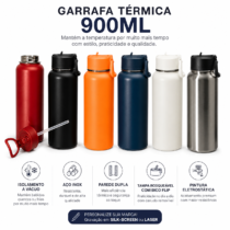 Brinde Garrafa Térmica Inox 900ml Personalizada - Veg Brindes Corporativos Curitiba Personalizados. Brinde Garrafa Térmica Inox 900ml Personalizada - Veg Brindes Corporativos Curitiba Personalizados.