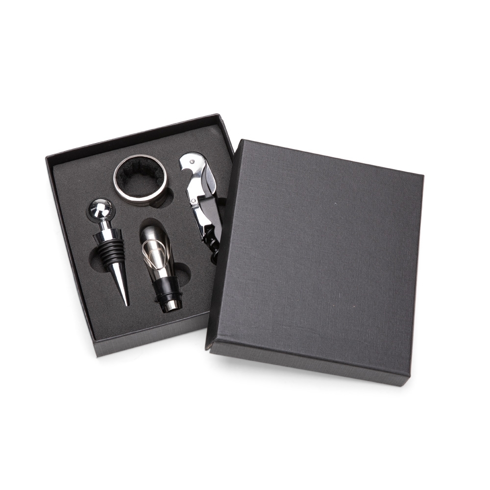 Brinde Kit Vinho 4pçs Personalizado - Veg Brindes Curitiba Personalizados. Brinde Kit Vinho 4pçs Personalizado - Veg Brindes Curitiba Personalizados.