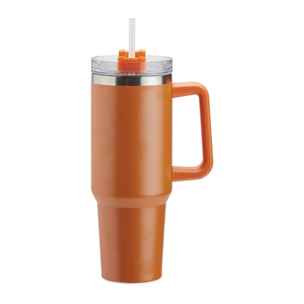 Brinde Caneca Térmica 1,2L Personalizada - Cor Laranja Brinde Caneca Térmica 1,2L Personalizada - Cor Laranja