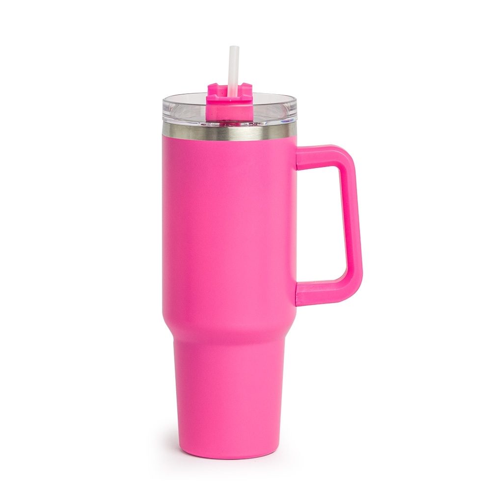 Brinde Caneca Térmica 1,2L Personalizada - Cor Pink Brinde Caneca Térmica 1,2L Personalizada - Cor Pink
