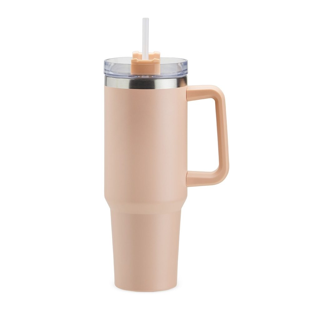Brinde Caneca Térmica 1,2L Personalizada - Cor Rosa Claro Brinde Caneca Térmica 1,2L Personalizada - Cor Rosa Claro