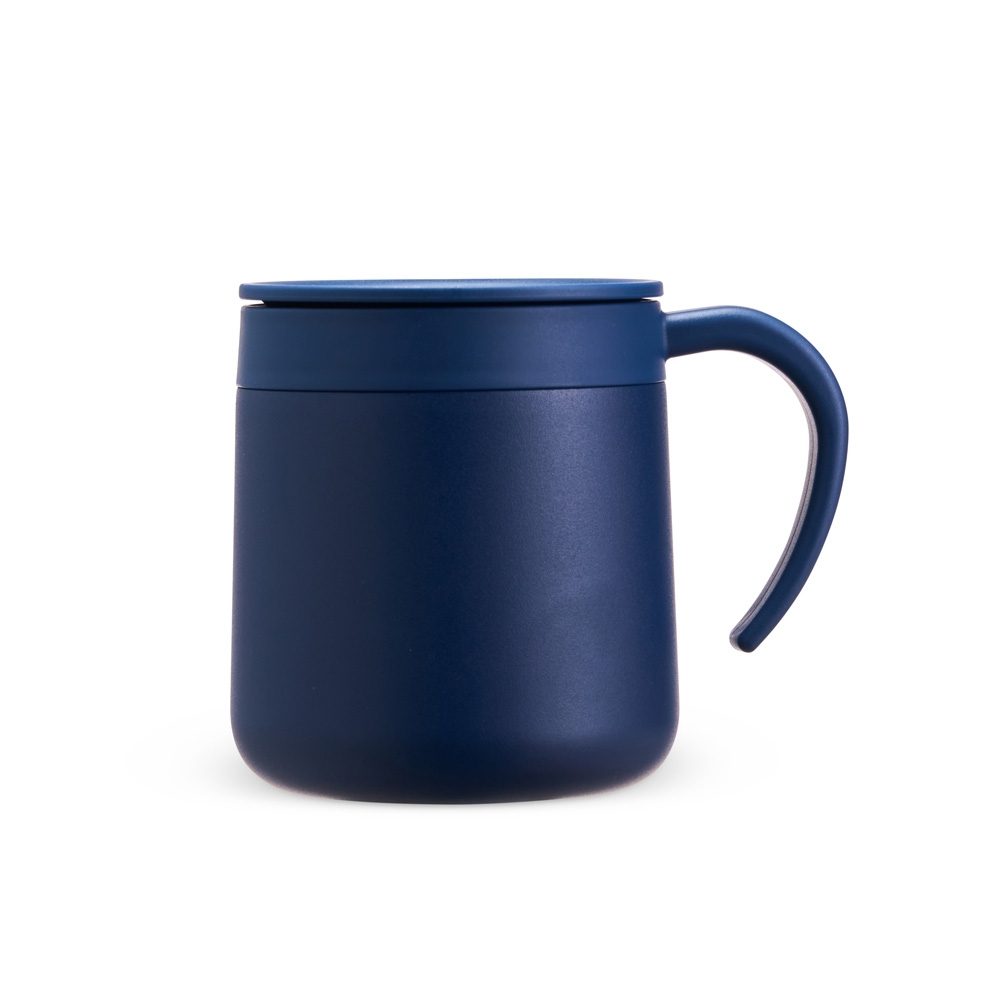 Brinde Caneca Térmica Inox 300ml Personalizada - Cor Azul Brinde Caneca Térmica Inox 300ml Personalizada - Cor Azul